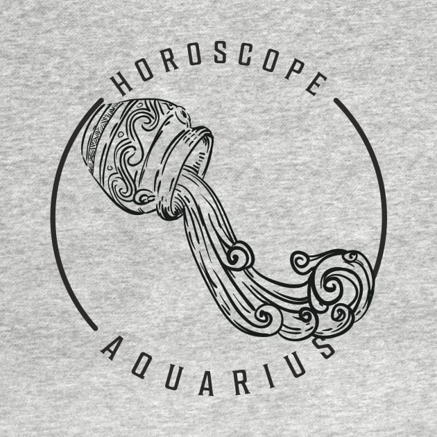 Zodiac Sign Aquarius by Snowman store